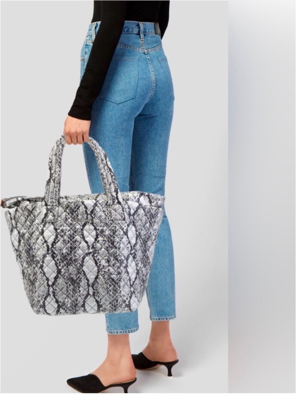 MZ Wallace Snake-Print Metro tote